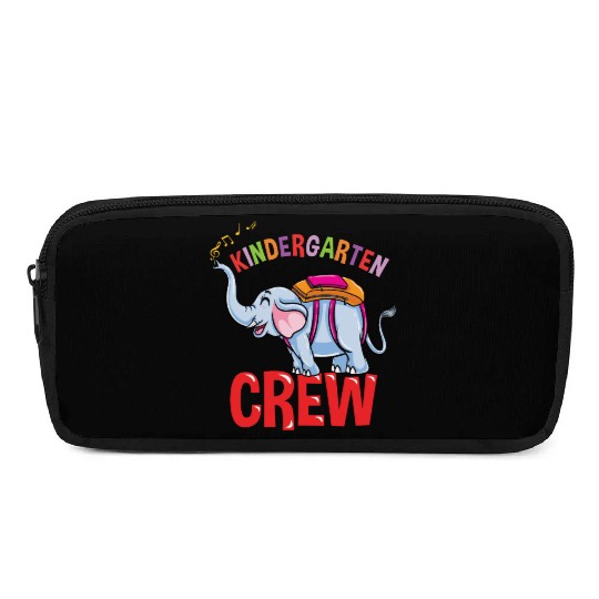 Back To School Elephant Kindergarten Crew Pencil Cases