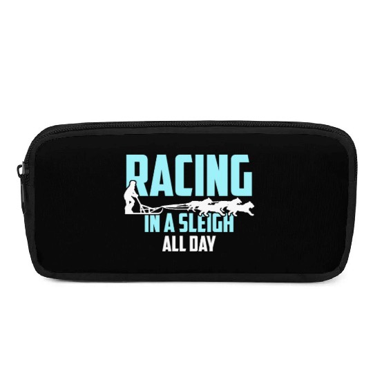 Alaska Sled Dog Racing In A Sleigh All Day Mushing Pencil Cases