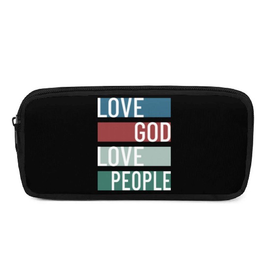 Love God Love People Pencil Cases