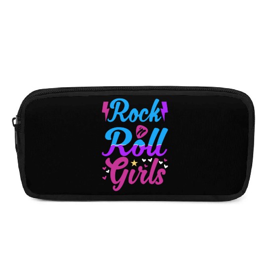 Rock Music Lover Rock and Roll Girl Pencil Cases
