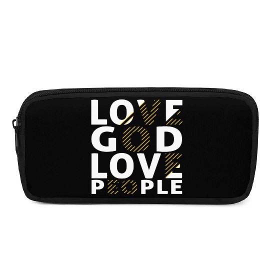 Love God Love People Pencil Cases