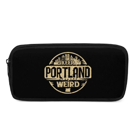 Keep Portland Oregon Weird Funny Pencil Cases
