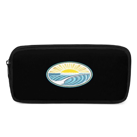 Surf Sunrise Oval Pencil Cases