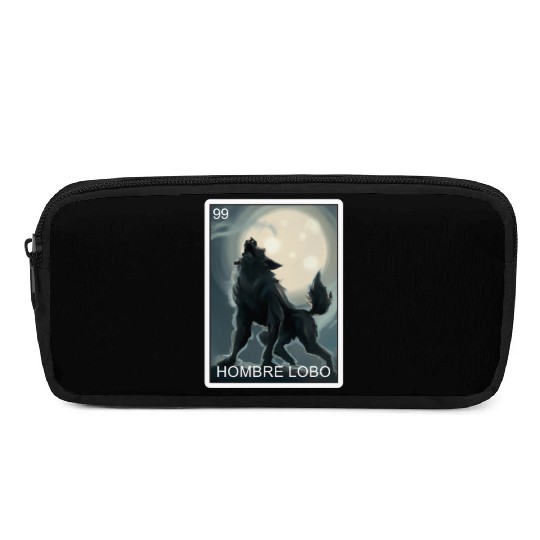Hombre Lobo Werewolf Card Mexican Lottery Pencil Cases