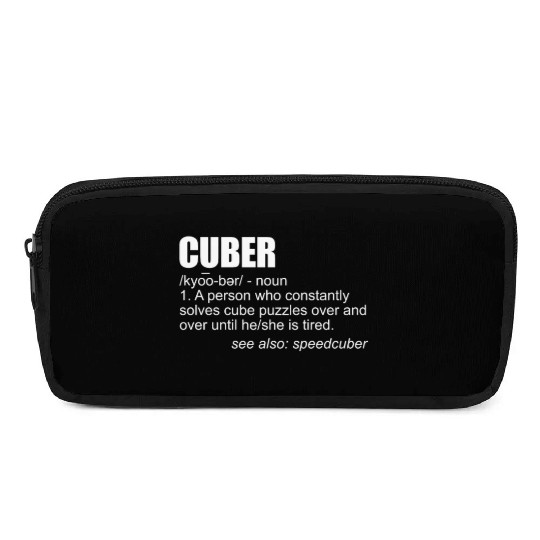 Cuber Definition Puzzle Solving Cube Speed Cubing Pencil Cases