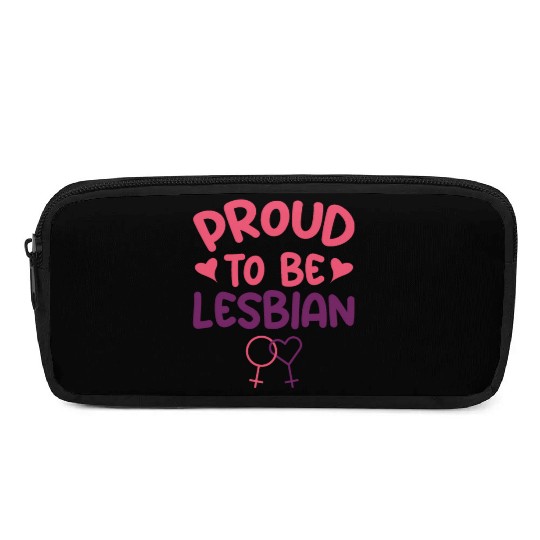 Proud To Be Lesbian LGBTQ Bisexual Pride Flag Pencil Cases