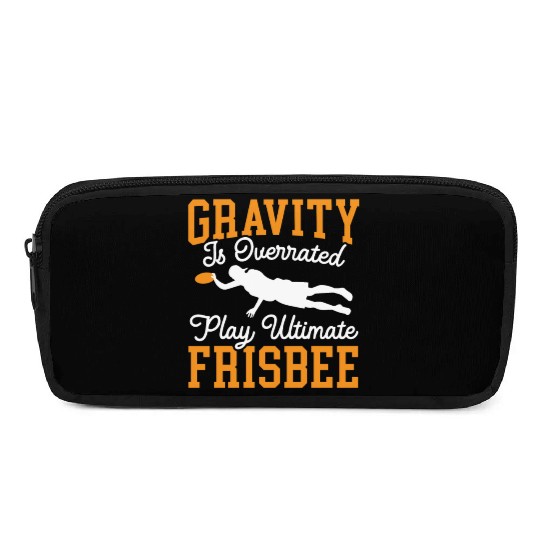 Gravity Is Overated Play Ultimate Frisbee Player Pencil Cases