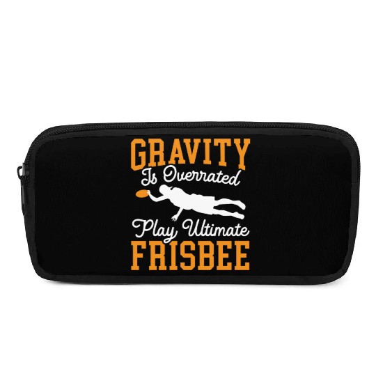 Gravity Is Overated Play Ultimate Frisbee Player Pencil Cases
