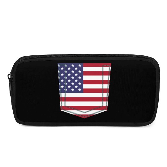 USA pocket flag Pencil Cases