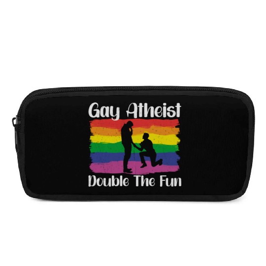 Gay LGBTQ Atheist Atheism Anti Religion Securalism Pencil Cases