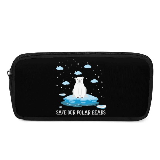 Earth Day Climate Change Save Our Polar Bears Pencil Cases