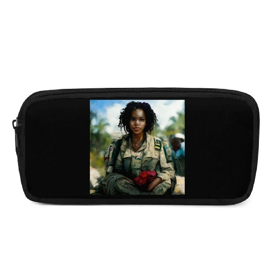 Beautiful US army combat medic painting Pencil Cases