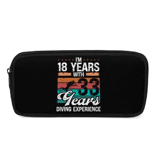 51 Birthday Idea Scuba Diving 51 Year Old Diver Pencil Cases