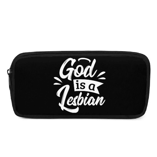 LGBT Gay Pride Lesbian God is a Lesbian white Pencil Cases