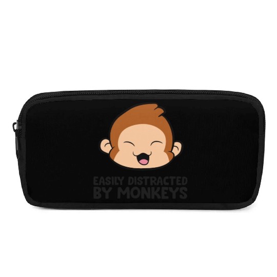 Monkey Ape Lover Easily Distracted By Monkeys Pencil Cases