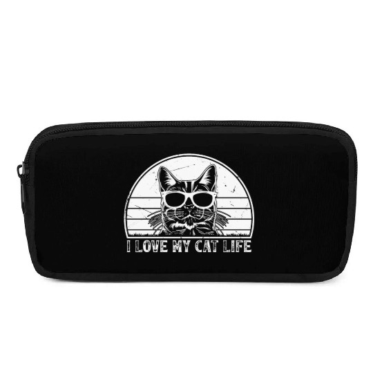 Cat Owner - I Love My Cat Life - Cat Lover Funny C Pencil Cases