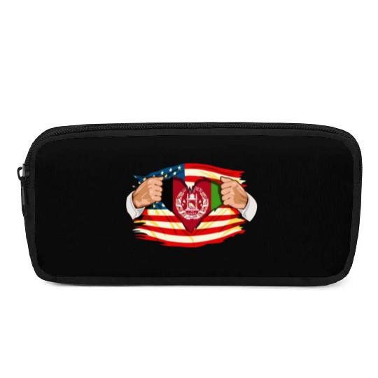 Afghanistan Who Live in America Afghani Flag Pencil Cases