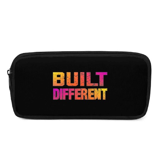 Built Different On Another Level Funny Gaming Pencil Cases