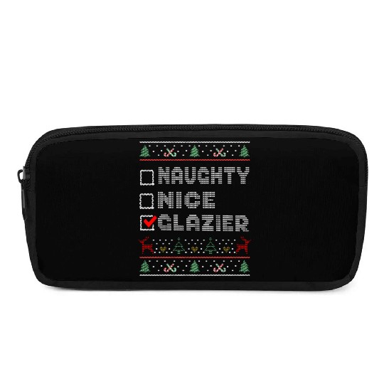 Naughty Nice Glazier, Matching Christmas Group Pencil Cases
