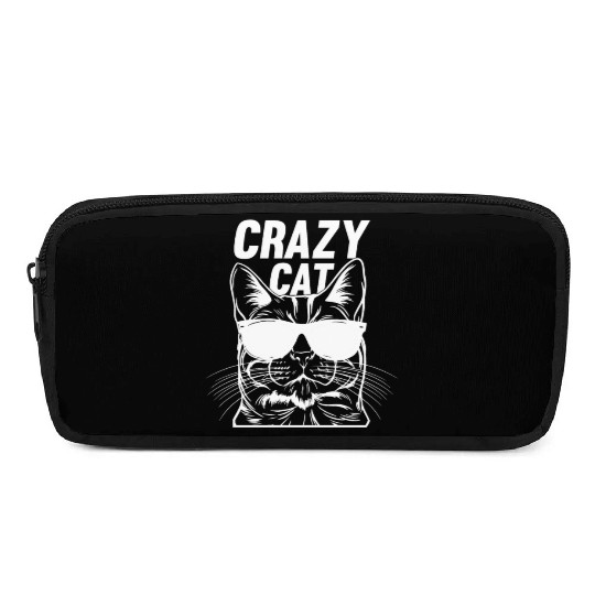 Cat Owner Cat Lover Funny Cat Meme I Crazy Cat Pencil Cases