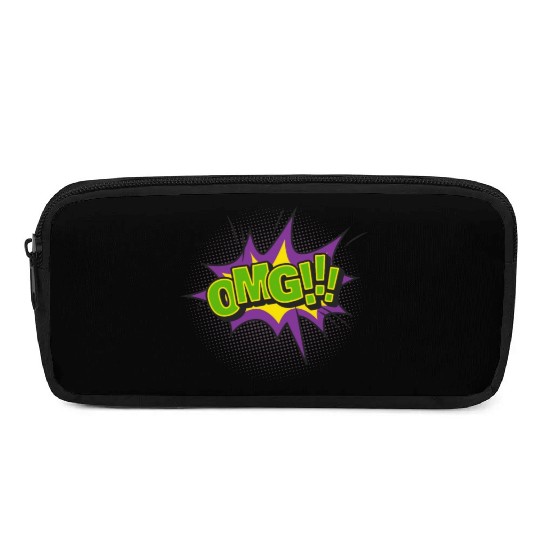 Comic Style OMG Expression Design Pencil Cases