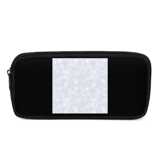 Lilac Snowflakes Pattern Pencil Cases