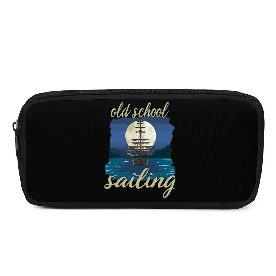 Old School Sailing for a Sailor Captain Pencil Cases