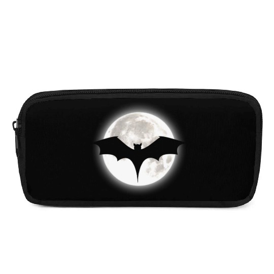 Bat MOON Pumpkin Trick or Treat Funny Halloween Pencil Cases