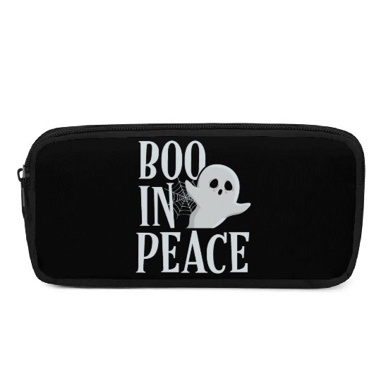 Boo In Peace Scary Horror Specter Ghost Halloween Pencil Cases