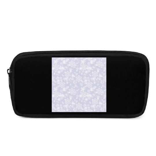 Lavender Snowflakes Pattern Pencil Cases