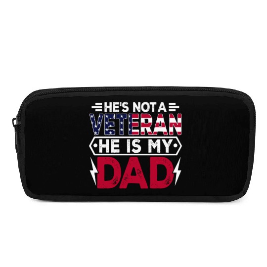 US Veteran Dad Veterans Day Patriotic American Fla Pencil Cases
