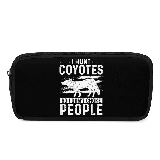 Coyote Trapping Coyote Hunting Yote Hunting Gift Pencil Cases