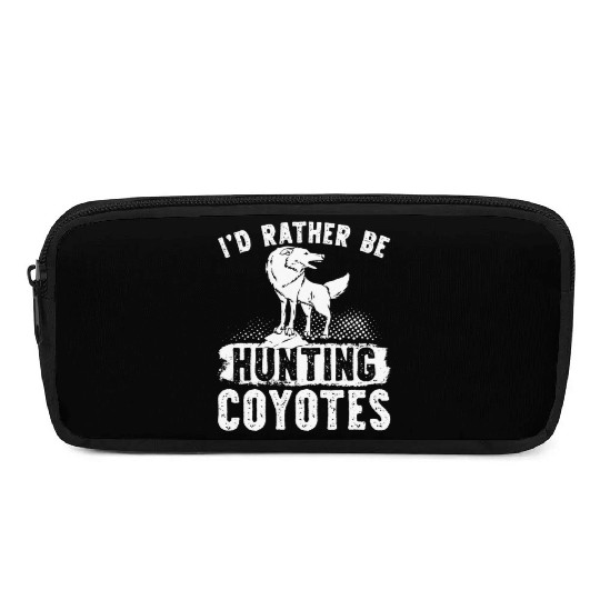 Coyote Trapping Coyote Hunting Yote Hunting Gift Pencil Cases