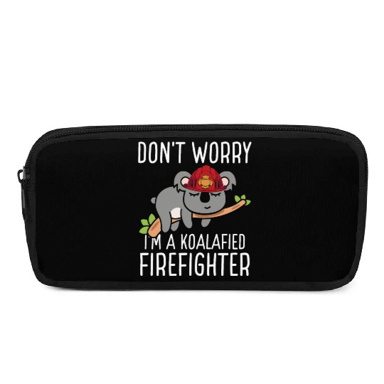 Firefighter Fire Hose Koala Rescueer Firefighter Pencil Cases