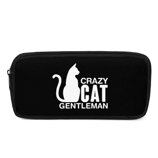 Crazy Cat Gentleman Pencil Cases