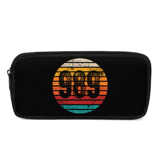 Distressed Vintage Sunset 989 Area Code Pencil Cases