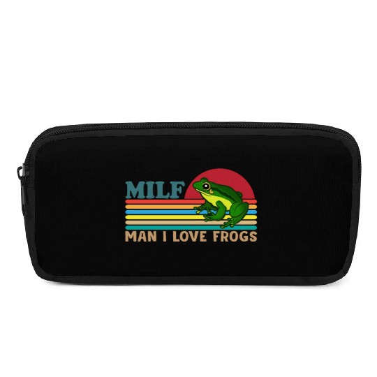 Milf Man I Love Frogs Pencil Cases