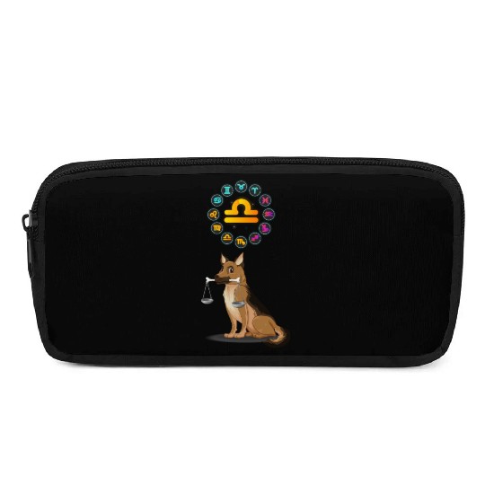 Funny Dog Lover Horoscope Libra Zodiac Sign Cool Pencil Cases