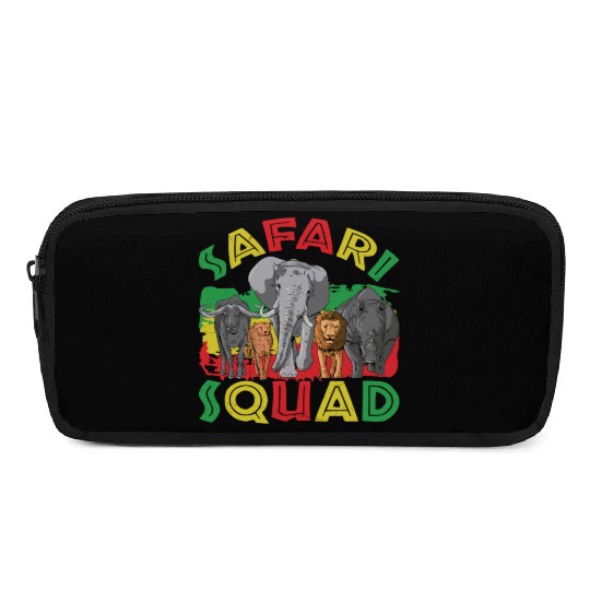 Safari Lifestyle Lion Gang Animal Wild Animal Life Pencil Cases