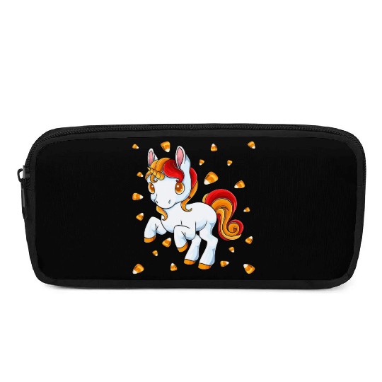 Halloween Unicorn Pony Candy Corn Halloween Pencil Cases