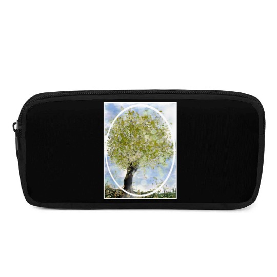 Green Tree Autumn Pencil Cases