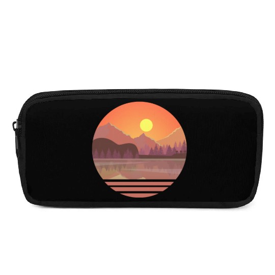 Guitar Player Retro Reflection Acoustic Electric Pencil Cases