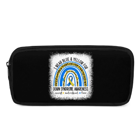 I Wear Blue Yellow For Down Syndrome Awareness Pencil Cases