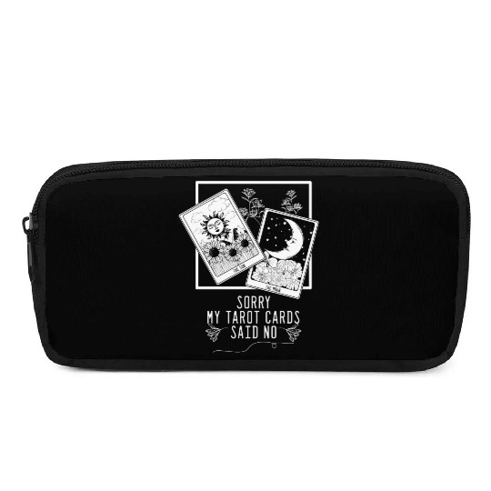 Gothic Moon Sun Tarot Card Said No Halloween Pencil Cases
