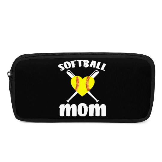 Softball Mom Softball Lover Mothers Day Pencil Cases