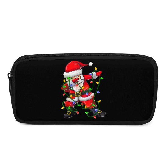 Dabbing Santa Pencil Cases for Boys Girls Christmas Tree