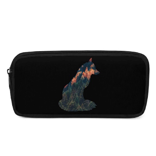 Silent Fox in the Forest Nature Wilderness Autumn Pencil Cases