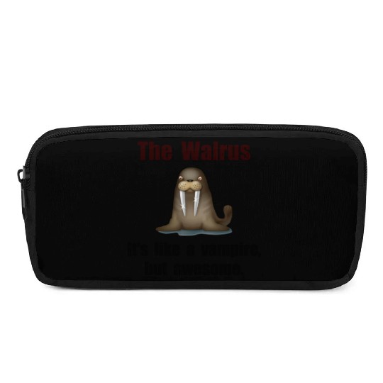 Walrus Vampire Funny Pencil Cases