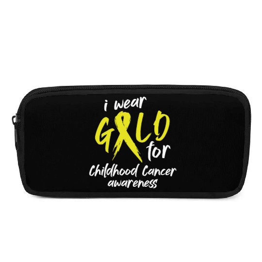 I Wear Gold For Childhood Cancer Awareness Pencil Cases