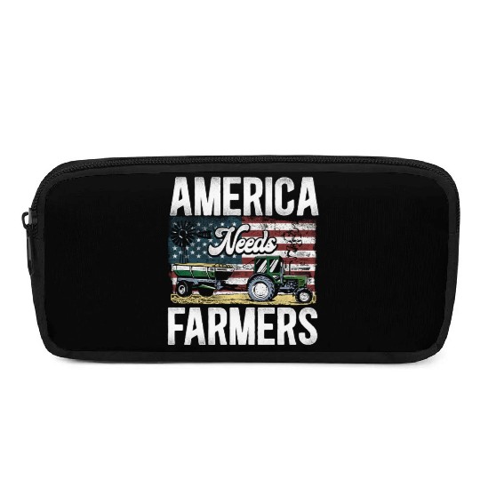 Farming Farmer Tractor Vintage Us Pencil Cases